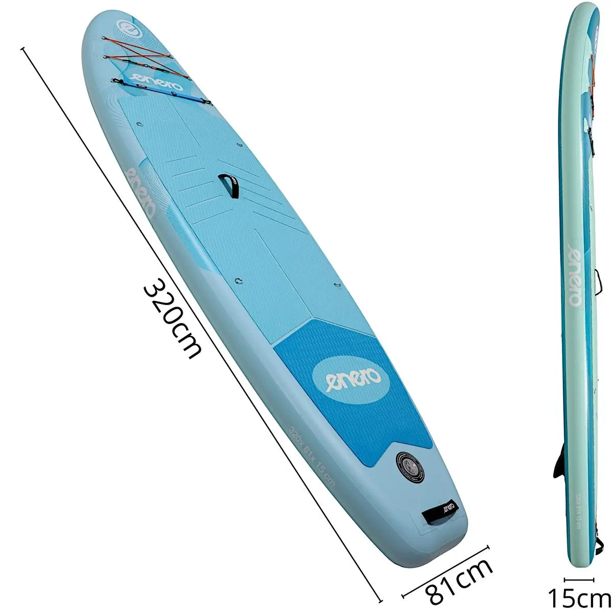 Zestaw - Deska Sup 150KG Dmuchana Enero 320x81x15CM - Zabawki