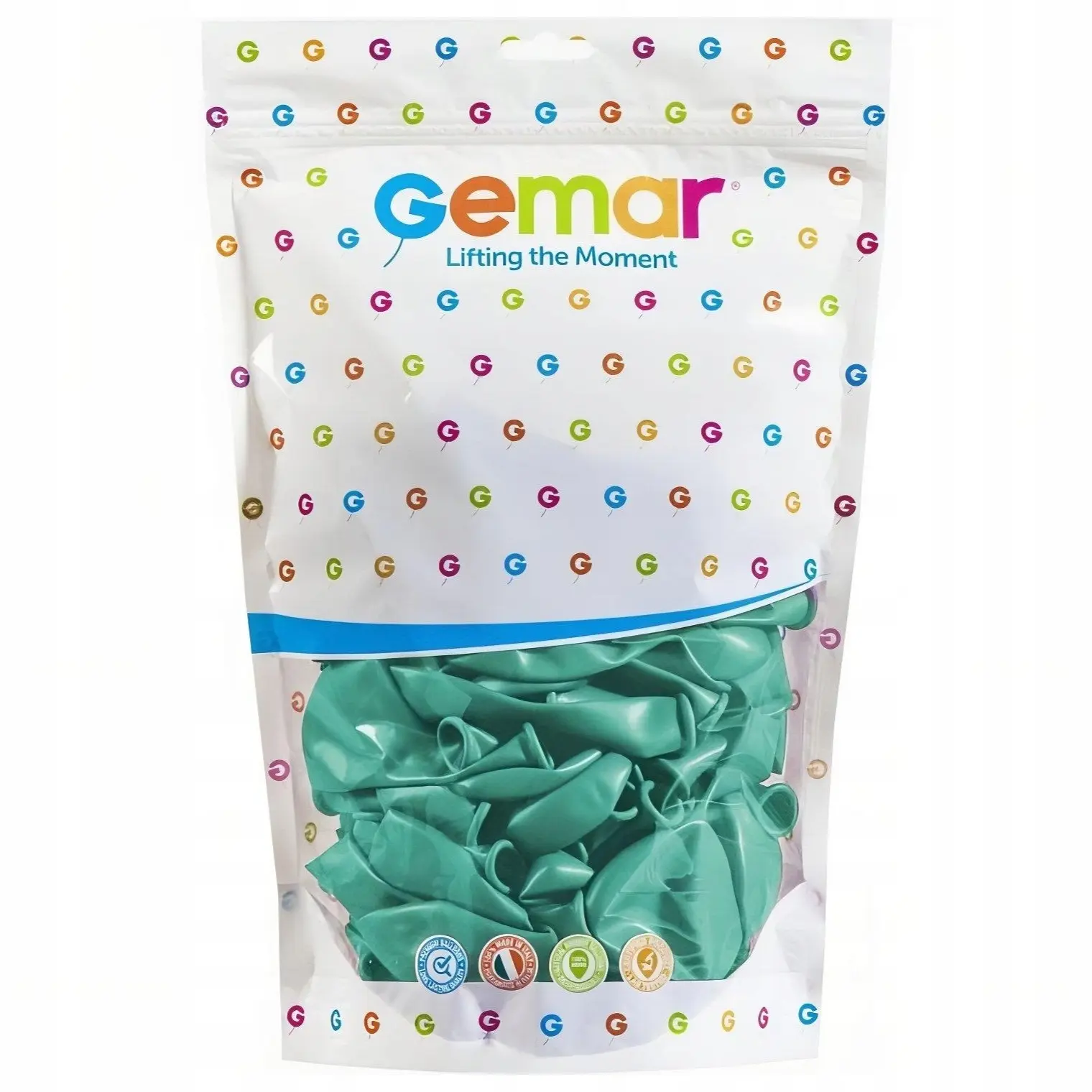 Balony Lateksowe Pastelowe Zielone Miętowe Tiffany Gemar 5" - 13 cm 100 szt - Papiernicze i szkolne