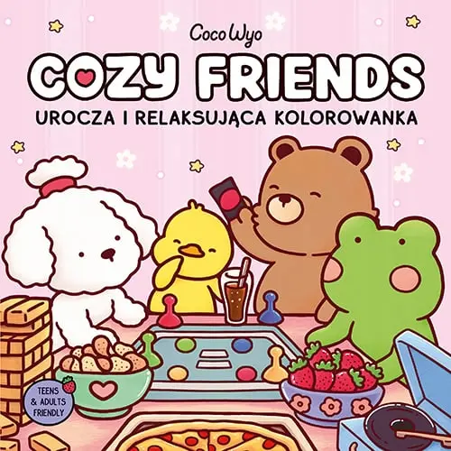 Cozy Friends. Urocza i relaksująca kolorowanka - Książki