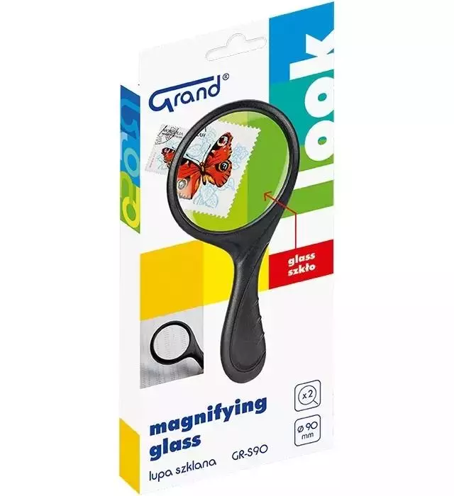 Lupa szklana 90mm GRAND - Papiernicze i szkolne