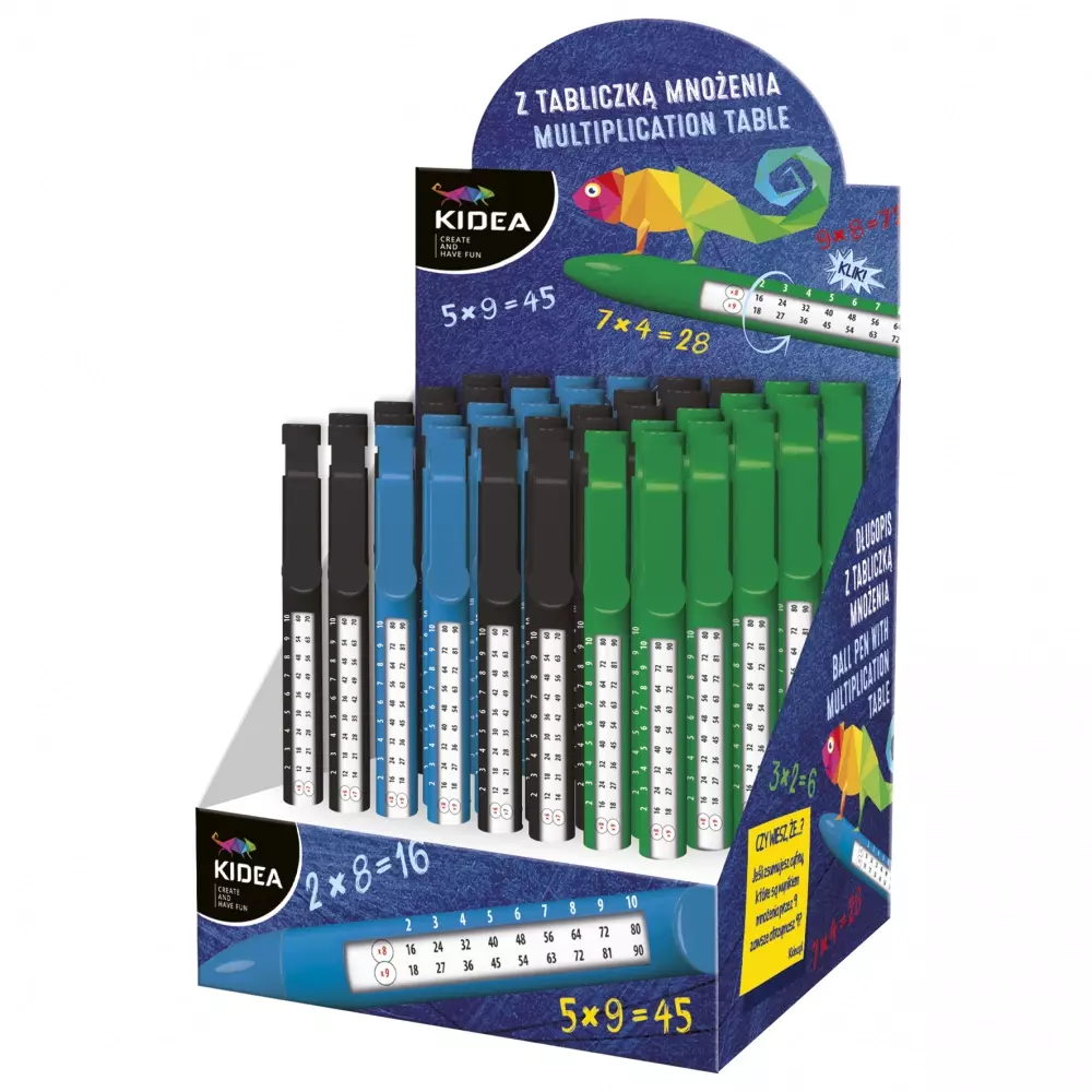 Długopis automatyczny z z tabliczką mnożenia - Papiernicze i szkolne
