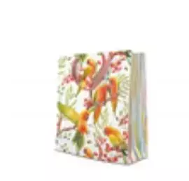 Torebka prezentowa Egzotyczne ptaki, średnia - Papiernicze i szkolne