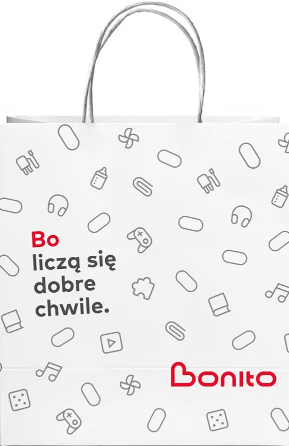 Torba papierowa Bonito - średnia - Papiernicze i szkolne