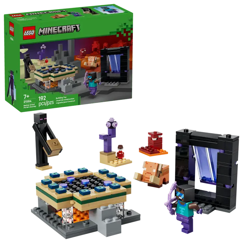 LEGO Minecraft® Podróż przez portal Netheru i Kresu 21584 - Zabawki