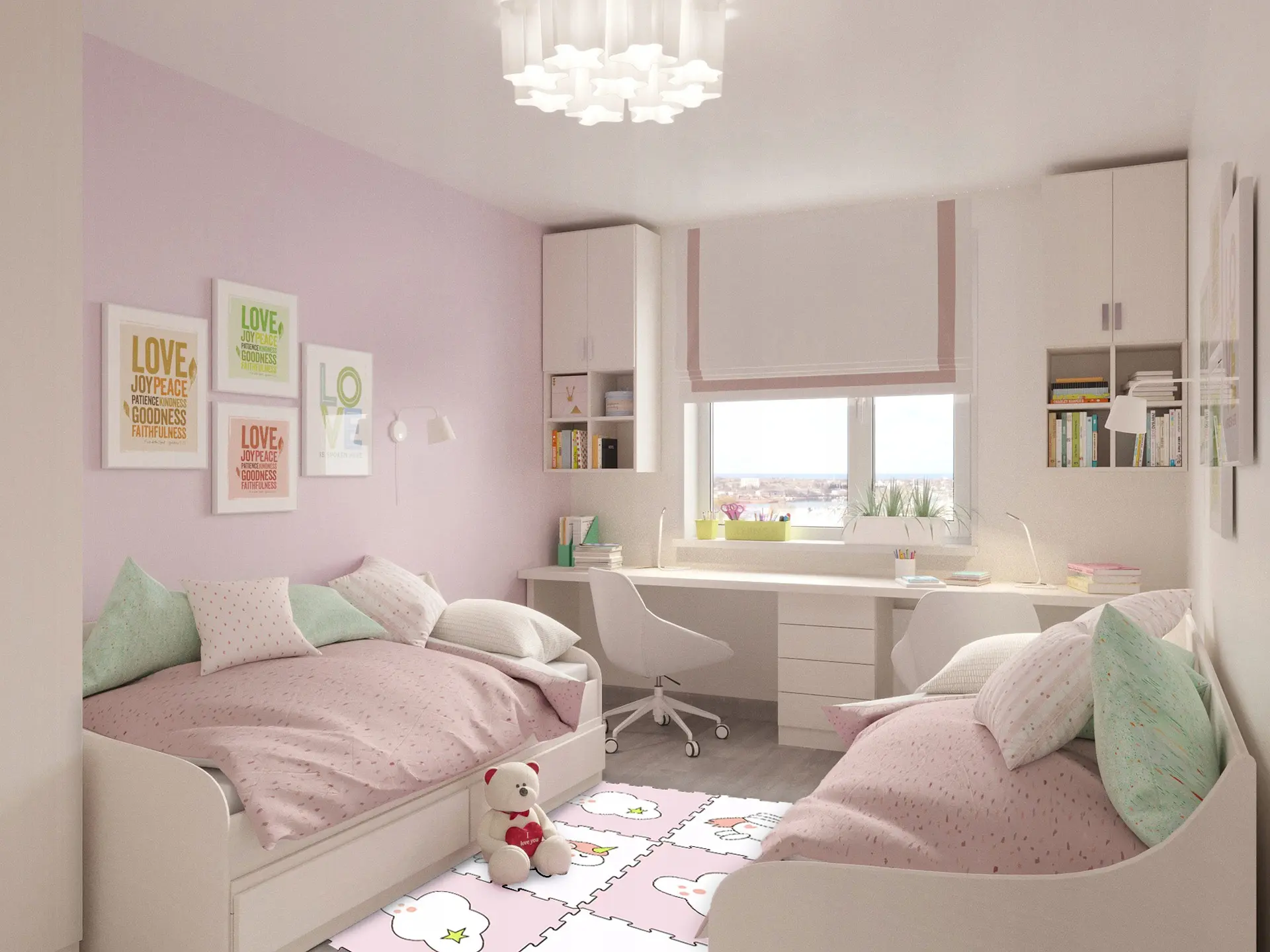 Mata puzzle piankowe Happy Kiddo edukacyjna jednorożec