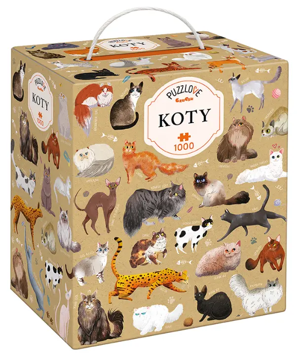 Puzzlove CzuCzu 1000 elementów. Koty - Puzzle