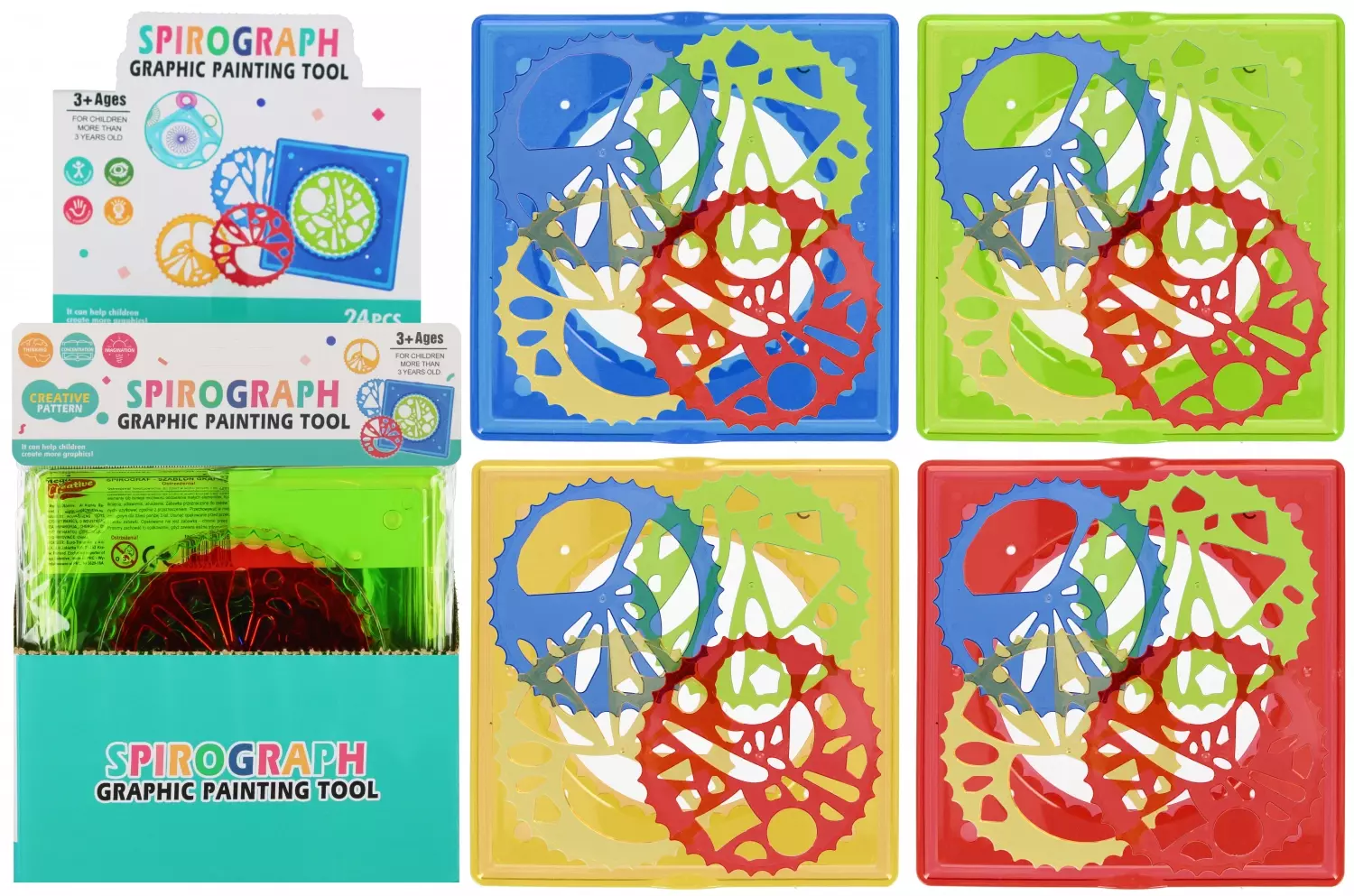 Szablon Kresl Spirograf Mc Disp 24/72/144 - Papiernicze i szkolne