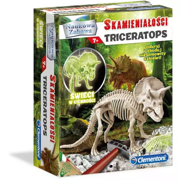 Naukowa zabawa. Skamieniałości. Triceratops - Zabawki