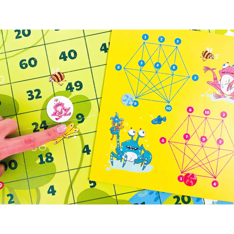 Tabliczka mnożenia. Żaby czy kraby. Gra edukacyjna - Gry