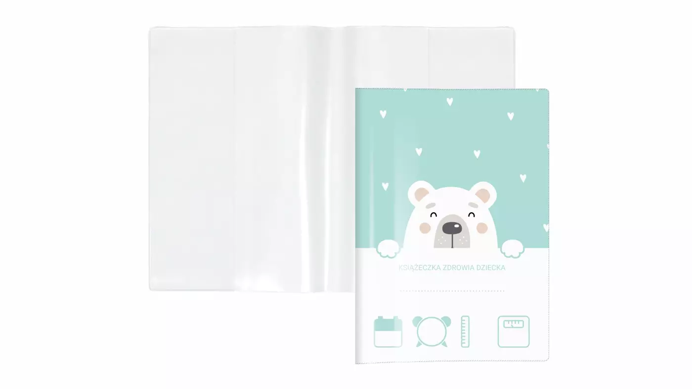 Okładka Na Książeczkę Zdrowia Dziecka Niedźwiedź Biurfol Kz-00-06 - Papiernicze i szkolne