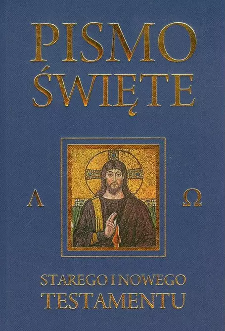 Pismo Święte Starego i Nowego Testamentu, granatowe - Książki