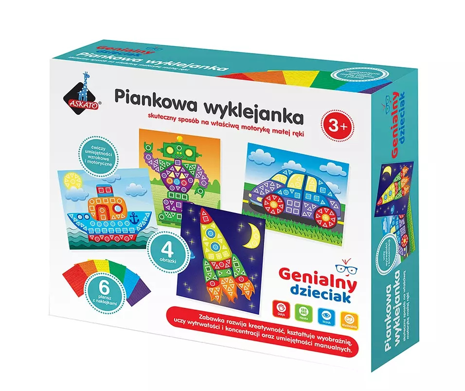 Piankowa wyklejanka - Zabawki