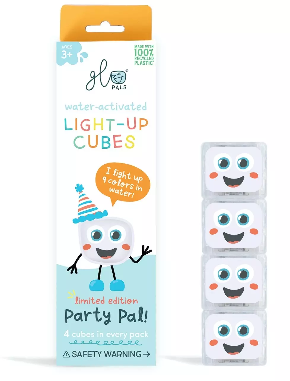 Kostki sensoryczne świecące w wodzie i zmieniająca kolory Party Pal - Zabawki
