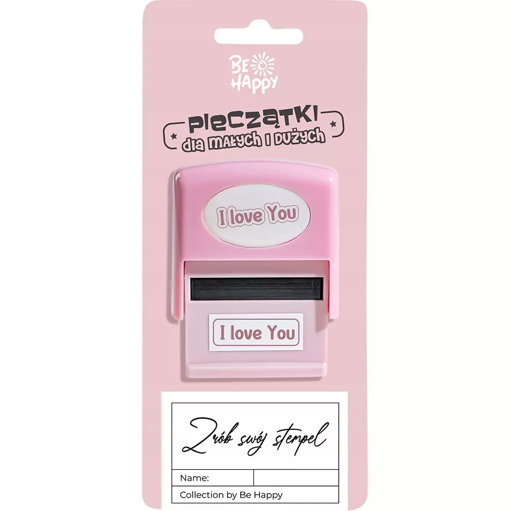 Pieczątka z napisem I love You - Papiernicze i szkolne