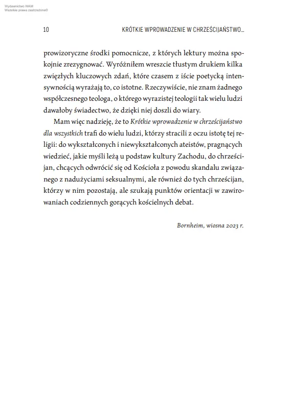 Krótkie wprowadzenie w chrześcijaństwo dla wszystkich - Książki