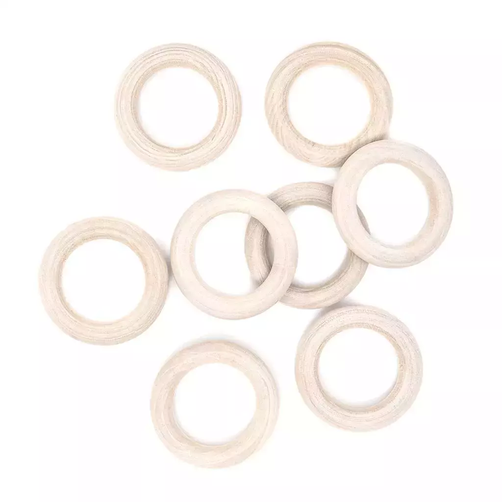 Drewniane kółko do markamy 45mm 8szt - Papiernicze i szkolne