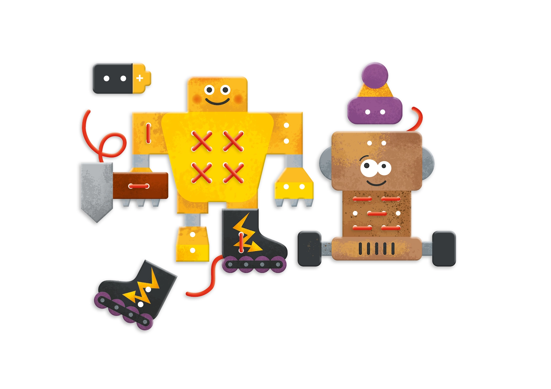 Zestaw kreatywny Roboty sznurowanka Granna - Gry