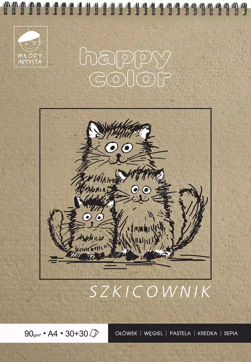 Szkicownik A5 na spirali - Papiernicze i szkolne