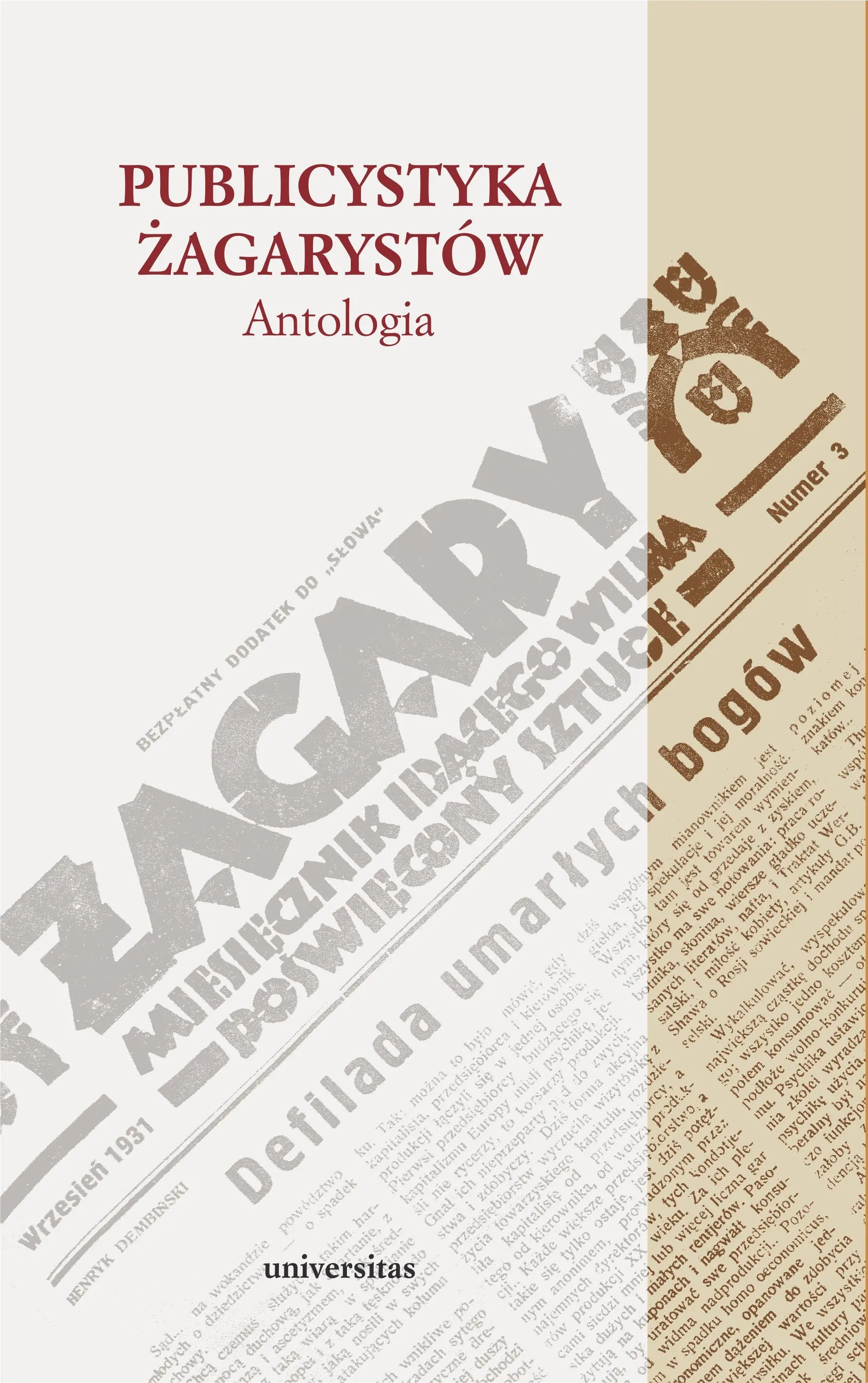 Publicystyka żagarystów. Antologia - Książki