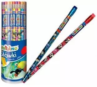 Ołówek z gumką Bambino, mix kolorów - Papiernicze i szkolne