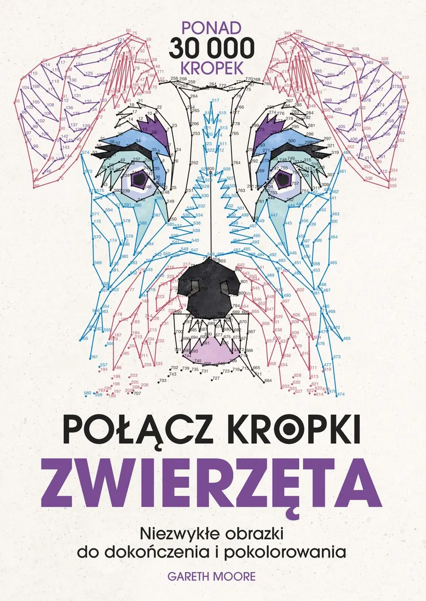 Połącz kropki. Zwierzęta. Niezwykłe obrazki do dokończenia i pokolorowania - Książki
