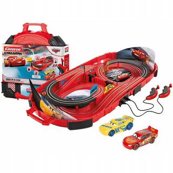Carrera Speed Arena - Race in a case - Disney Pixar Auta 16002 - Zabawki