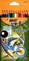 Kredki Aquacouleur 12 kol. blister BIC - Papiernicze i szkolne