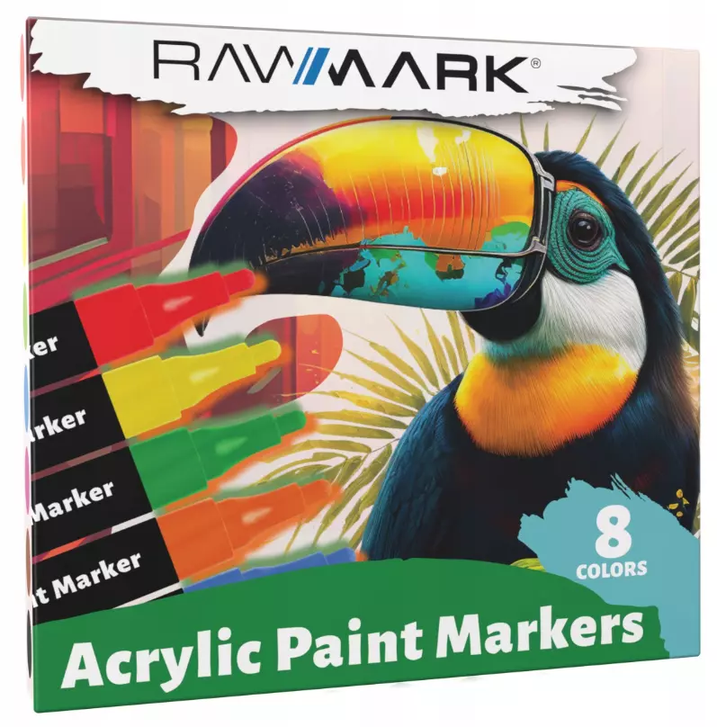 Markery akrylowe (8 sztuk)