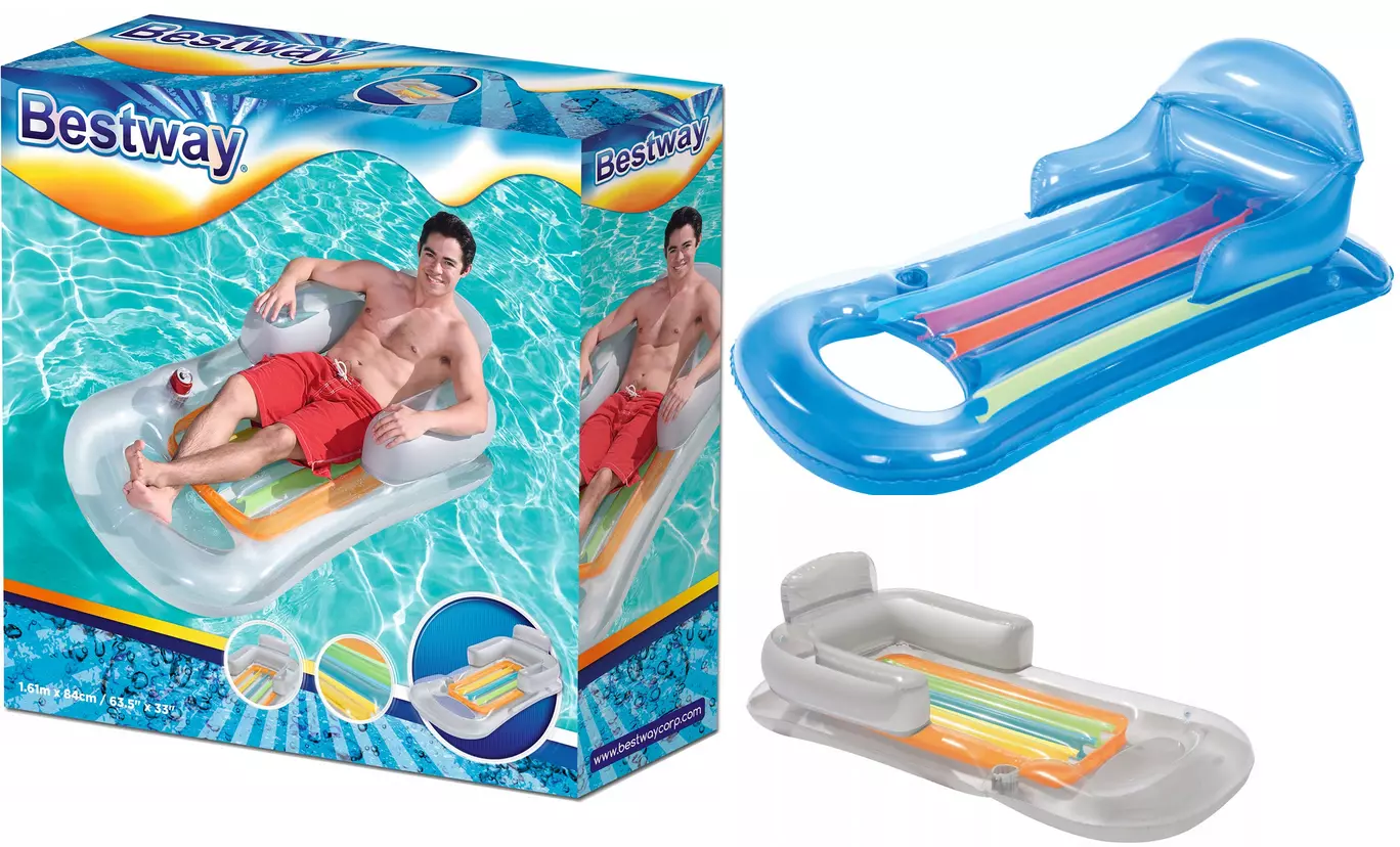 Materac z oparciem, mix kolorów - Zabawki