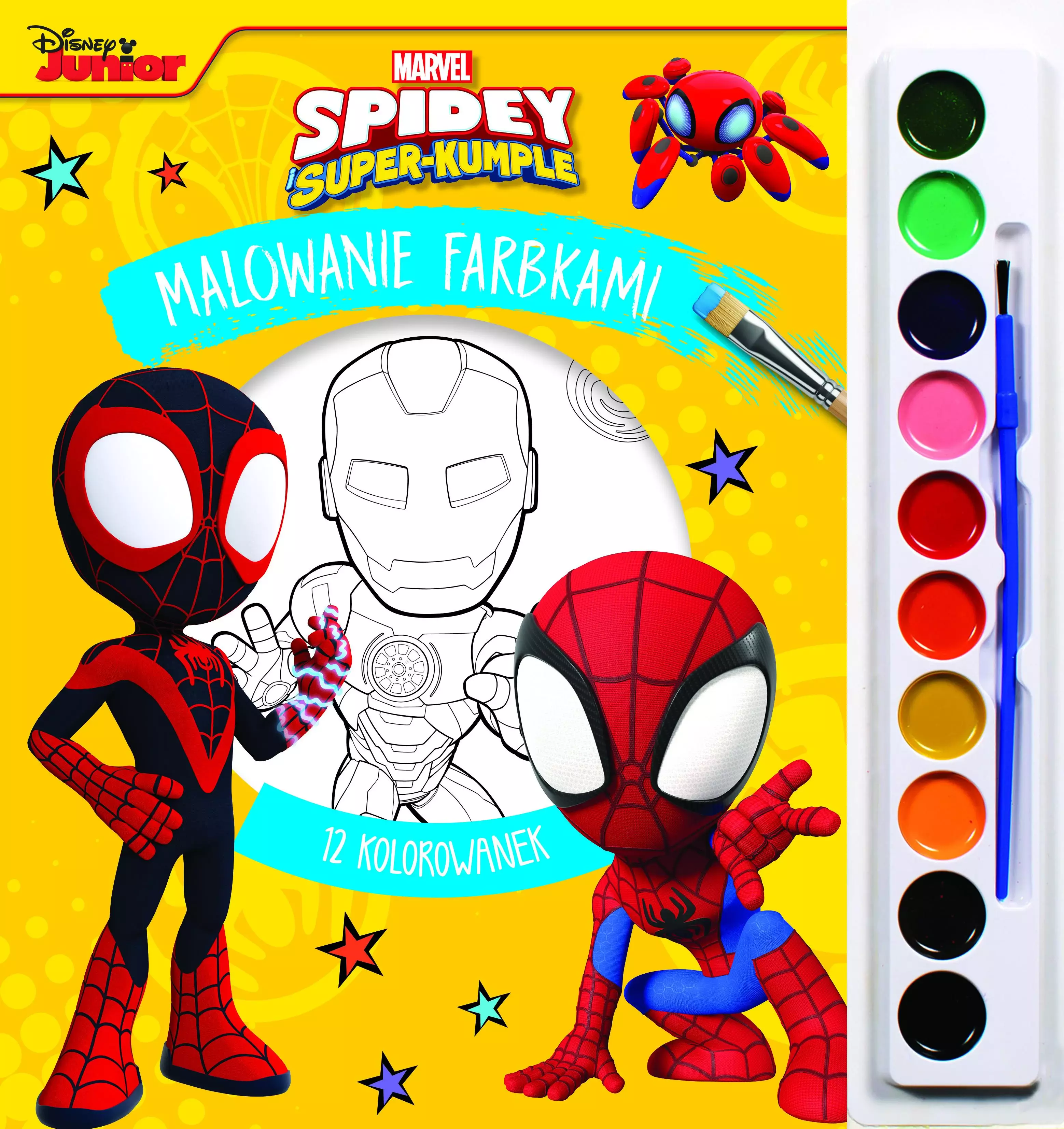 Malowanie farbkami. Marvel Spidey i Super-kumple - Książki