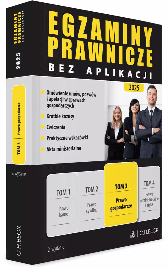 Egzaminy Prawnicze bez aplikacji 2025. Tom 3. Prawo gospodarcze - Książki