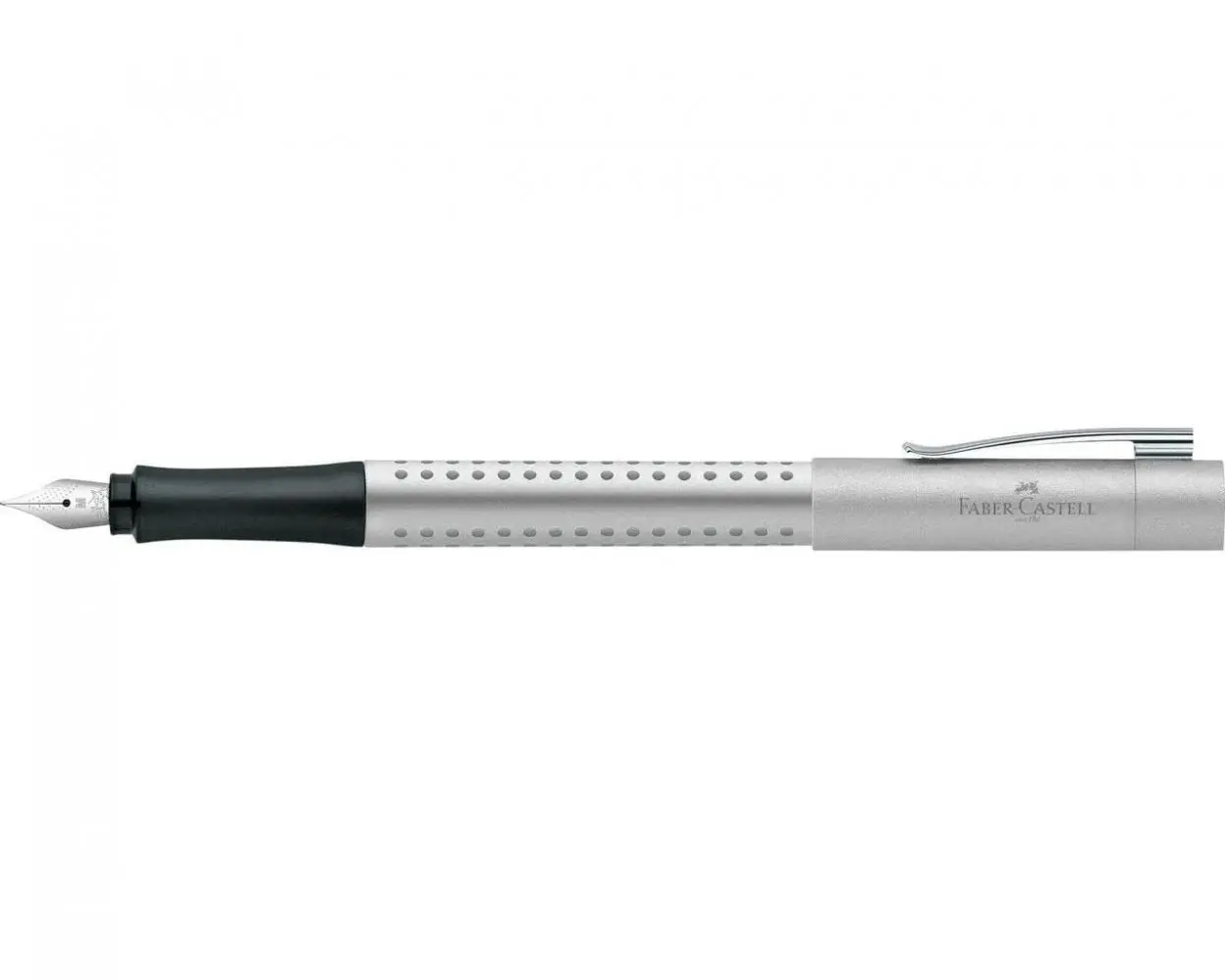 Pióro wieczne Grip 2011M srebrne FABER CASTELL - Papiernicze