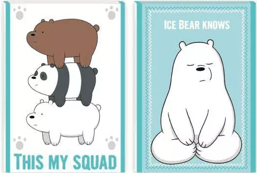 Notes A7 We Bare Bears, mix wzorów - Papiernicze i szkolne