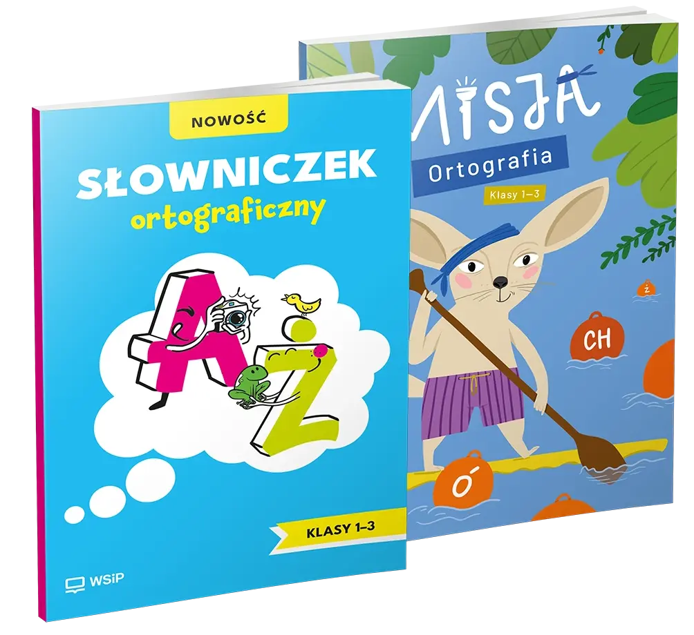 Słowniczek ortograficzny Misja Ortografia zestaw dla ucznia edukacja wczesnoszkolna klasy 1-3 - Książki