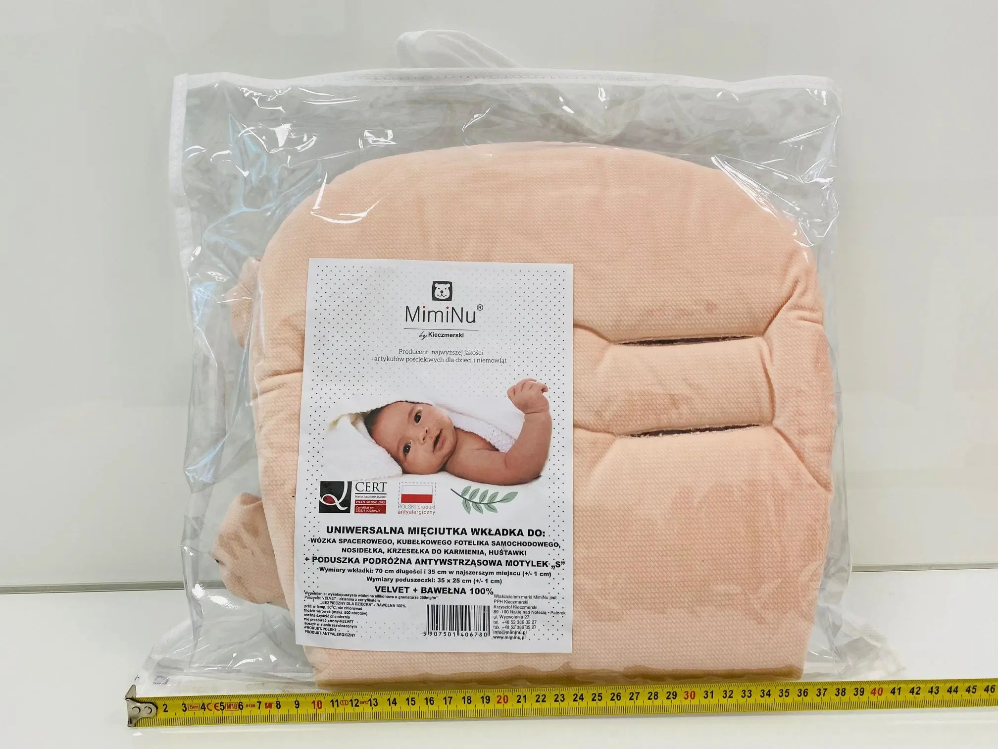 UNIWERSALNA WKŁADKA 70x35 VELVET+BAW+MOT - Mama i dziecko
