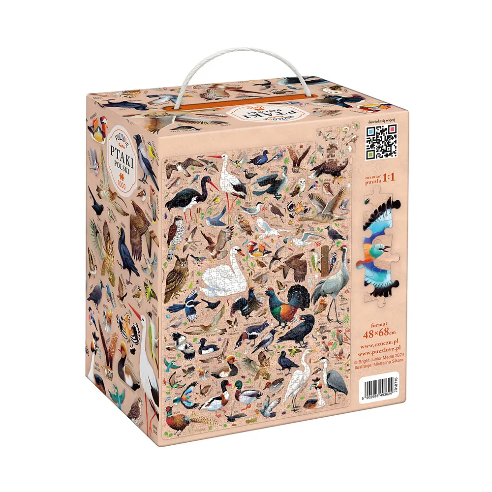 Puzzlove CzuCzu 1000 elementów. Ptaki Polski - Puzzle