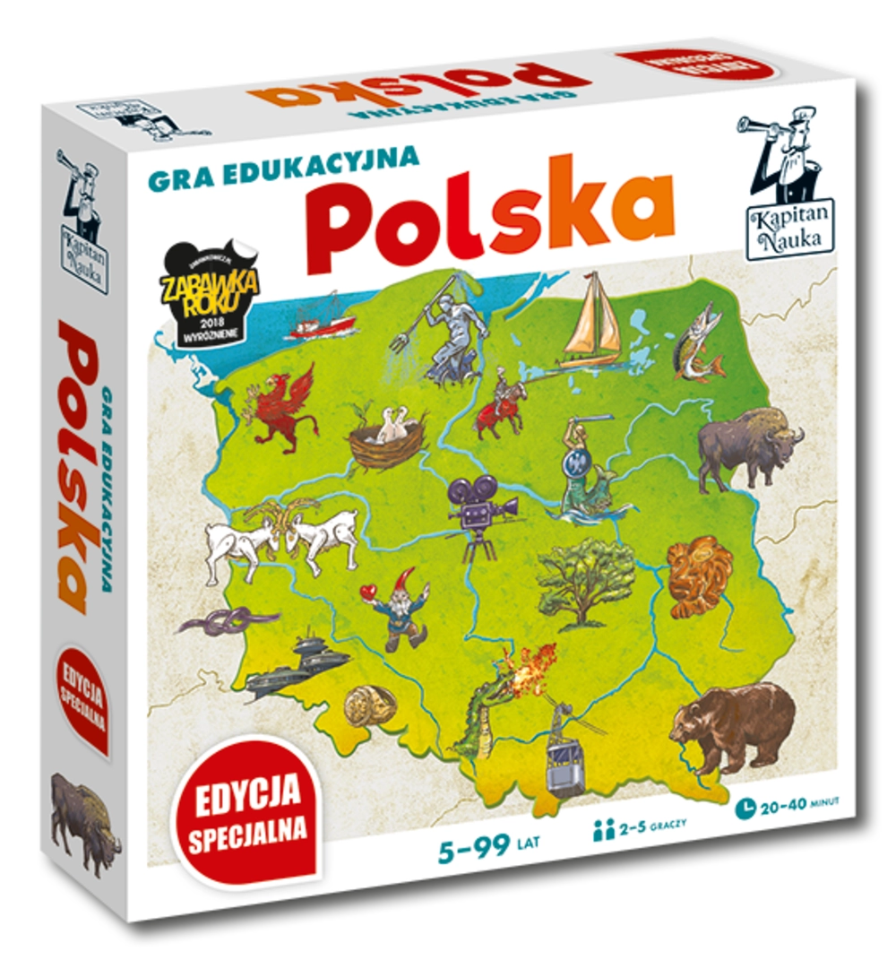 Gra edukacyjna Polska Edycja specjalna 5-99 lat Kapitan Nauka - Gry