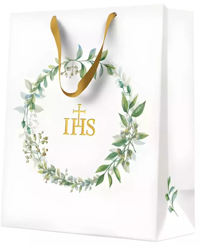 Torebka prezentowa Pierwsza Komunia, duża - Papiernicze i szkolne