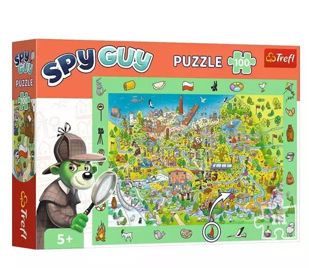 Puzzle 100 elementów Obserwacyjne Spy Guy Polska - Puzzle