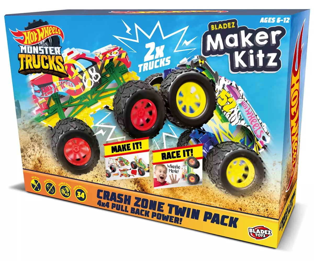 Hot Wheels Monster Trucks. Zestaw kreatywny - Zabawki