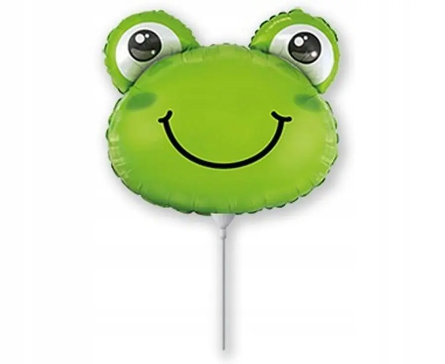#BFK Balon foliowy 14" FX - Żaba (głowa), niepakowany - Papiernicze i szkolne