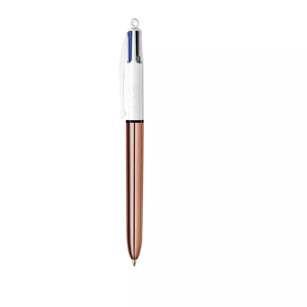 Długopis automatyczny 4 kolory Colours Rose Gold Bc pudełko A 12 BIC 951737 - Papiernicze i szkolne