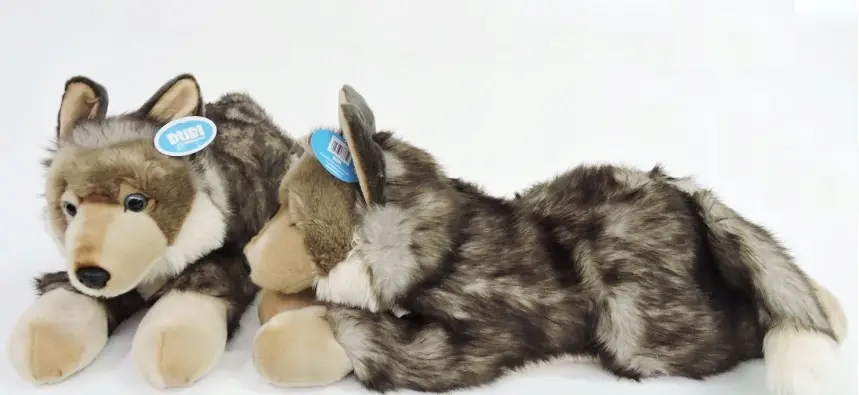 PLUSZ WILK, leżący, 61 cm, leżący