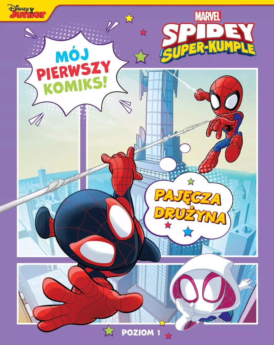 Mój pierwszy komiks. Poziom 1. Pajęcza drużyna. Marvel Spidey i Super-kumple - Książki