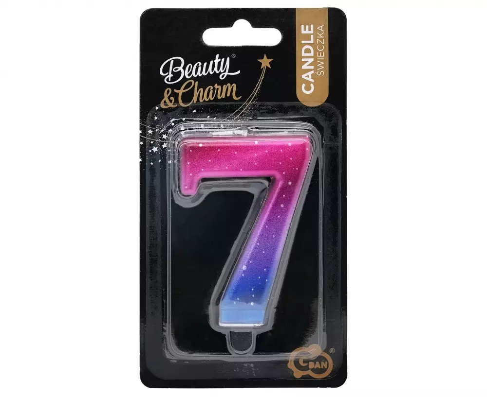 Świeczki Urodzinowe Cyferki 7 Metalc Night Gob/c - Papiernicze i szkolne