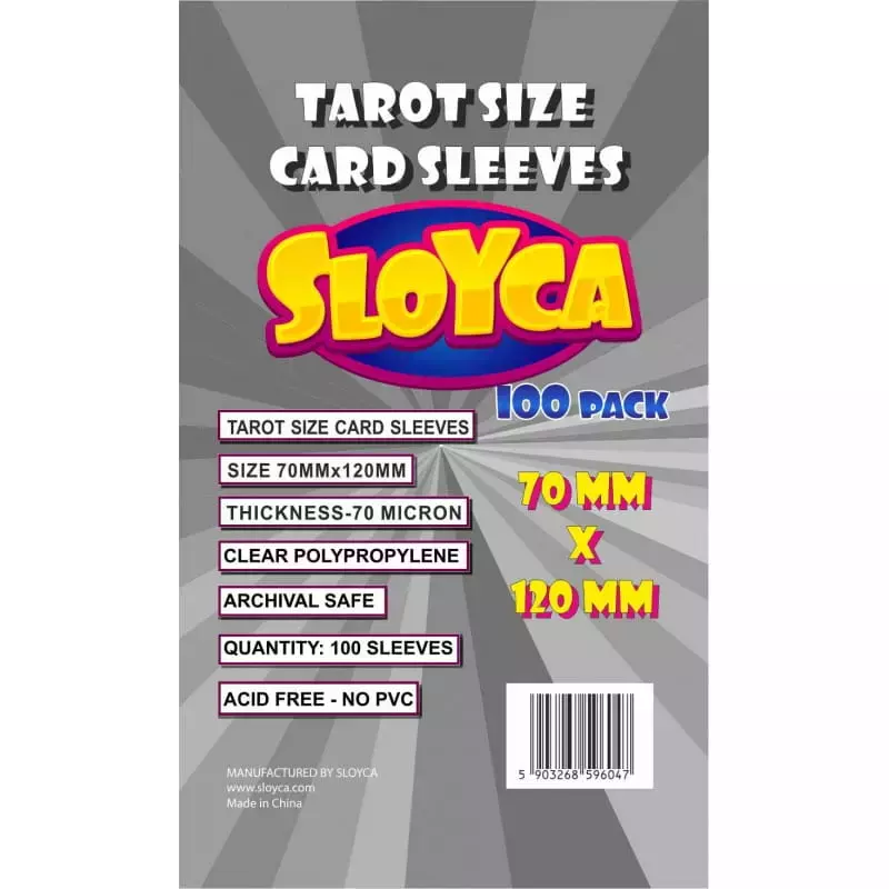 Koszulki Sloyca Tarot, 70 x 120 mm (100 sztuk) - Gry