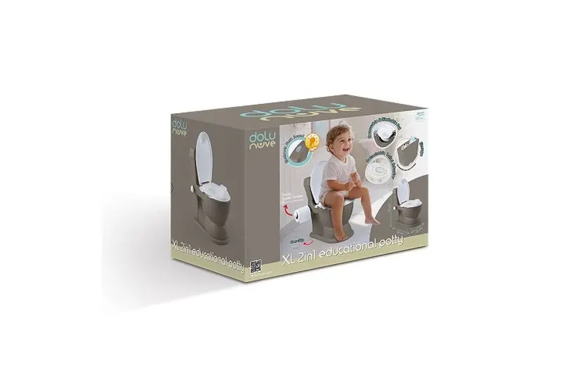 DOLU nocnik edukac.XL z dźwięk.szary 7564 75642 - Zabawki