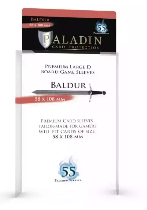 Koszulki na karty Paladin - Baldur (58x108mm) - Gry