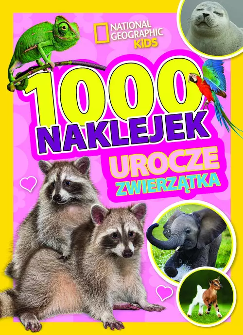 1000 naklejek. Urocze zwierzątka. National Geographic Kids - Książki