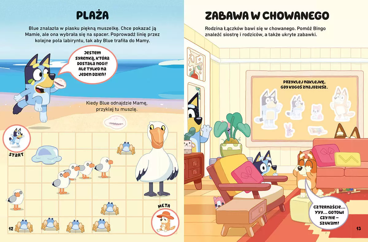 Bluey. Oto Bluey! Zabawy i zadania z naklejkami - Książki